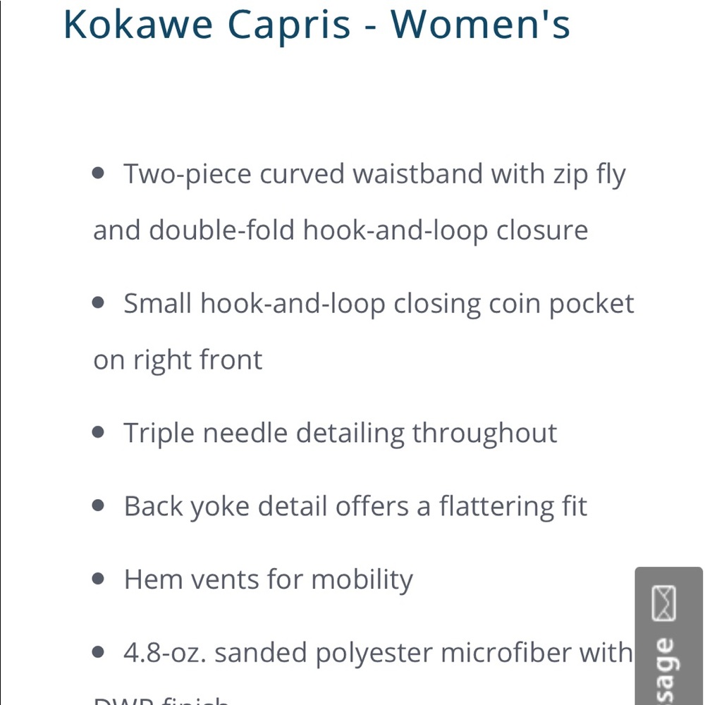 Patagonia Kokawe Capri pants - Picture 4 of 5